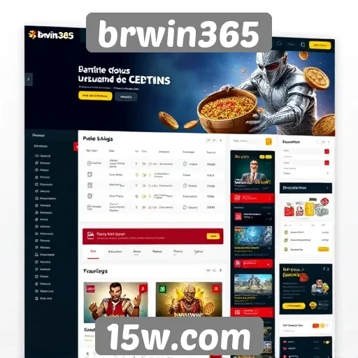 Análise da interface do site brwin365